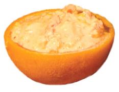 Pamplemousse rose au crabe
